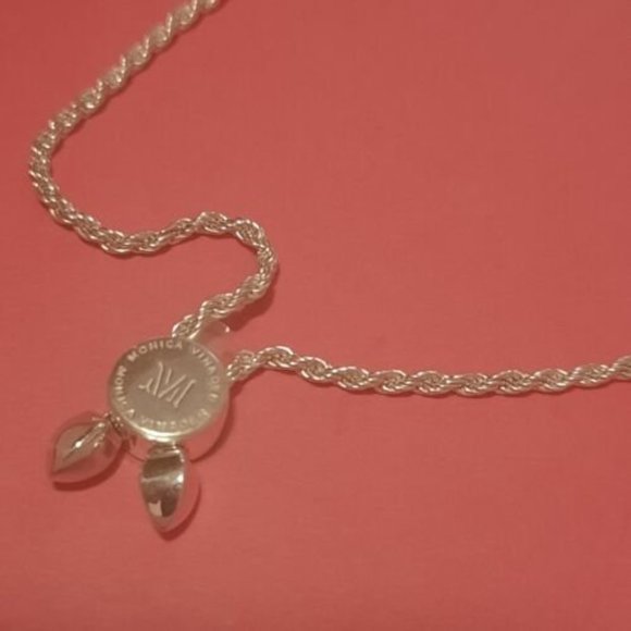 Linear Chain Silver Bracelet Monica Vinader - engraved - Picture 5 of 10